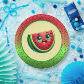 Assiettes En Carton Fête de la pastèque (Fête)