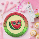 Assiettes En Carton Fête de la pastèque (Fête)