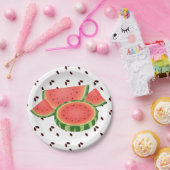 Assiettes En Carton Fête de la pastèque et des semences (Fête)