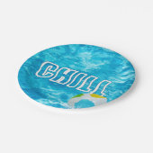 Assiettes En Carton Fête de la piscine d'été (Angle)