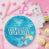 Assiettes En Carton Fête de la piscine d'été (Fête)