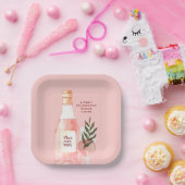 Assiettes En Carton Fête de la Saint-Valentin Rosé over Roses Rose (Fête)