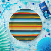 Assiettes En Carton Fête de la Serape mexicaine (Fête)