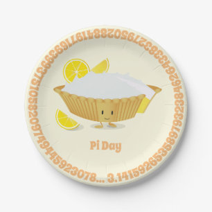 Assiettes En Carton Fête de la tarte au citron meringue  Plaque de pa