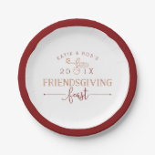 Assiettes En Carton Fête de l'Action d'Amabilité (Devant)