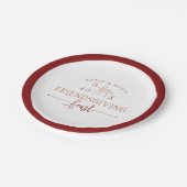 Assiettes En Carton Fête de l'Action d'Amabilité (Angle)