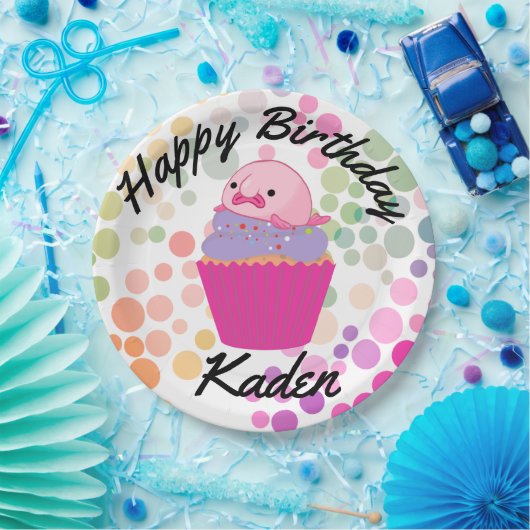 Assiettes En Carton Fête de l'anniversaire Blobfish Papier Plaque (Fête)