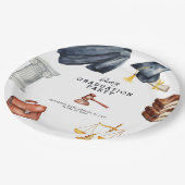 Assiettes En Carton Fête de l'enseignement de droit (Angle)