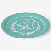 Assiettes En Carton Fête de l'enseignement de droit (Angle)