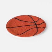 Assiettes En Carton Fête de l'équipe de basket-ball ou de la fête d'an (Angle)