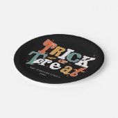 Assiettes En Carton Fête De L'Halloween (Angle)