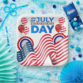 Assiettes En Carton Fête de l'Indépendance (Fête)