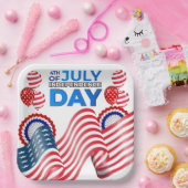 Assiettes En Carton Fête de l'Indépendance (Fête)