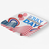 Assiettes En Carton Fête de l'Indépendance (Angulaire)