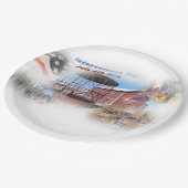 Assiettes En Carton Fête de l'Indépendance 4 juillet USA (Angle)