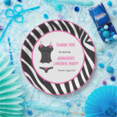 Assiettes En Carton Fête de lingerie rose chaud Merci (Fête)