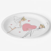 Assiettes En Carton Fête de mariage (Angle)