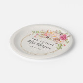 Assiettes En Carton Fête de mariage Antique Rose (Angle)