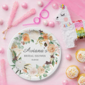 Assiettes En Carton Fête de mariage champêtre floral automnal (Fête)