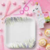 Assiettes En Carton Fête de mariage champêtre Lavande & Sauge (Fête)