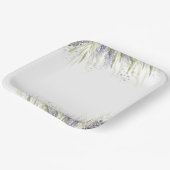 Assiettes En Carton Fête de mariage champêtre Lavande & Sauge (Angulaire)