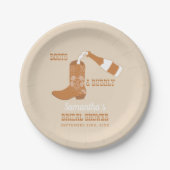 Assiettes En Carton Fête de mariage champêtre rustique avec des bottes (Devant)