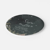 Assiettes En Carton Fête de mariage d'hiver (Angle)