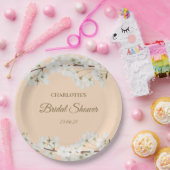 Assiettes En Carton Fête de mariage Fleur de Blanche (Fête)