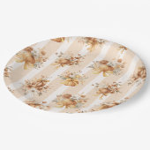 Assiettes En Carton Fête de mariage floral citrouille (Angle)