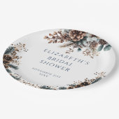 Assiettes En Carton Fête de mariage Floral de forêt rustique avec pomm (Angle)