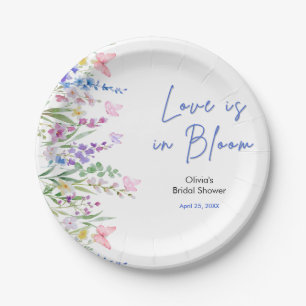 Assiettes En Carton Fête de mariage Floral Spring Love is in Bloom