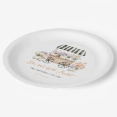 Assiettes En Carton Fête de mariage Florale Fraîche sur le Marché (Angle)