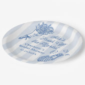 Assiettes En Carton Fête de mariage Handrawn Fresh sur le marché (Angle)