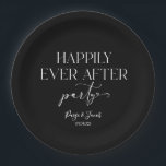 Assiettes En Carton Fête de Mariage "Jusqu'à la fin des temps" Récepti<br><div class="desc">C'est une fête de "Happily Ever After" ! Assiettes en papier pour une réception de mariage minimaliste et décontractée !</div>