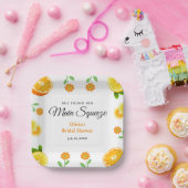 Assiettes En Carton Fête de mariage Main Squeeze Citron d'été  (Fête)