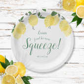Assiettes En Carton Fête de mariage Main Squeeze Lemons