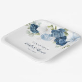 Assiettes En Carton Fête de mariage moderne avec écriture florale à l' (Angulaire)