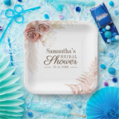 Assiettes En Carton Fête de mariage Pampas Grass Terracotta (Fête)