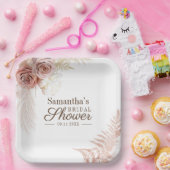 Assiettes En Carton Fête de mariage Pampas Grass Terracotta (Fête)