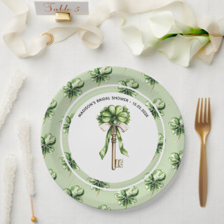 Assiettes En Carton Fête de mariage personnalisée de la Saint-Patrick