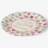 Assiettes En Carton Fête de Mariée Thème Goûter à l'Ancienne (Angle)