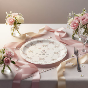 Assiettes En Carton Fête de Naissance Bébé Arc-en-ciel Prépa Silly Goo
