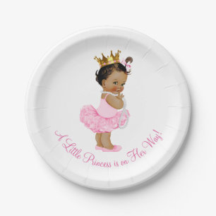 Assiettes En Carton Fête de naissance de princesse ethnique ballerine