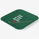 Assiettes En Carton Fête de Noël de Hockey (Angulaire)