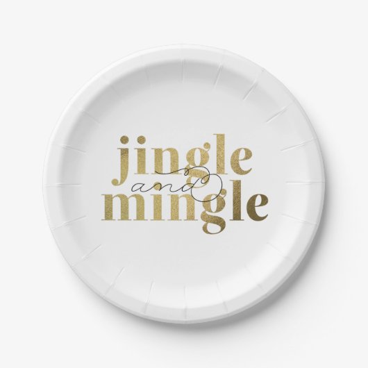 Assiettes En Carton Fête de Noël de Jingle et Mingle (Devant)