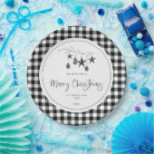 Assiettes En Carton Fête de Noël de la nature (Fête)