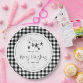 Assiettes En Carton Fête de Noël de la nature (Fête)