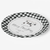 Assiettes En Carton Fête de Noël de la nature (Angle)