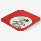 Assiettes En Carton fête de Noël de Noël de Noël (Angulaire)