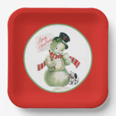 Assiettes En Carton fête de Noël de Noël de Noël (Recto)